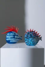 Blue/Red Elvis Fish - Image 2