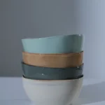 Set of 4 medium bowls nude colors