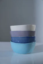 Set of 4 medium bowls blue colors - Image 2