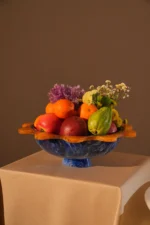 Bowl festone Blue and Yellow - Image 2