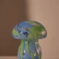Lamp Mushy, chips, green/blue, 16*13*13 cm