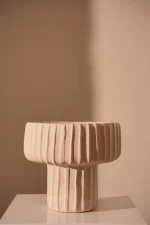 Pot deco Ø30x27 cm MAIA cement cream