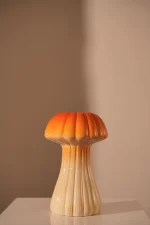 Vase Champignon1 Lines 28.5cm orange