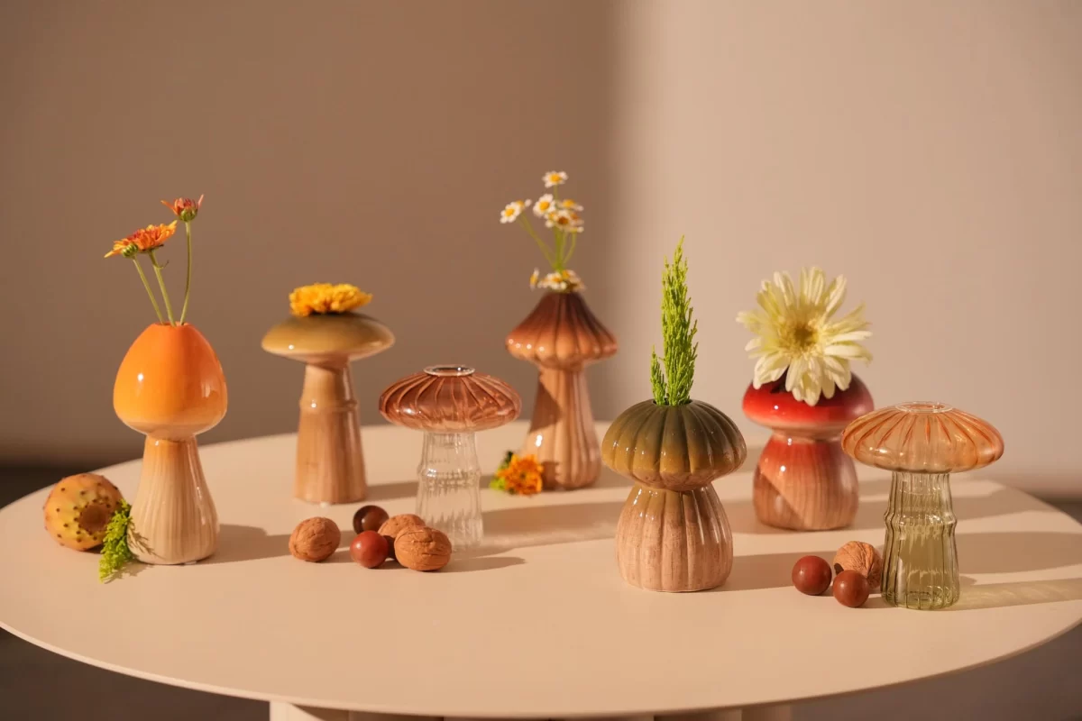 Candle Holder Russle 10*13cm brown/green - Image 3