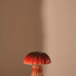 Vase Champignon1 Lines 20.3cm red