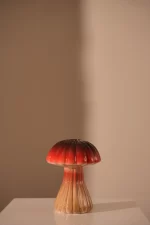 Vase Champignon1 Lines 20.3cm red
