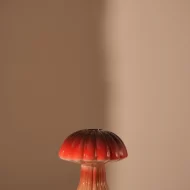Vase Champignon1 Lines red