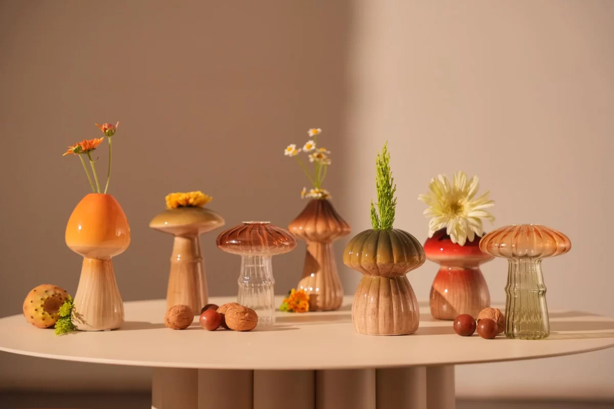 Vase Portcini1 D2.5/12cm bordeaux - Image 3