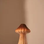 Vase Amanita1 Lines 15.5cm brown