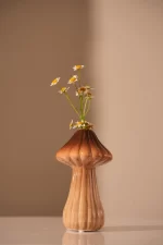 Vase Amanita1 Lines 15.5cm brown - Image 2