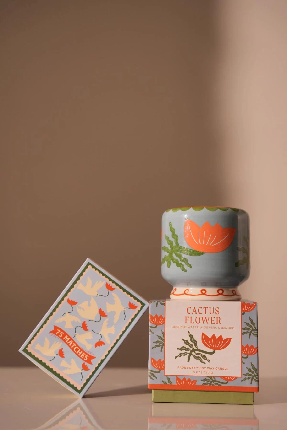 A Dopo Boxed Matches "Flower" Orange - 75 11x7.5x2.5 cm
matches (9.6 CM) - Image 2