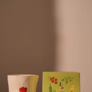 Bistro Tomato Embossed Ceramic 
Candle - Heirloom Tomato Boxed