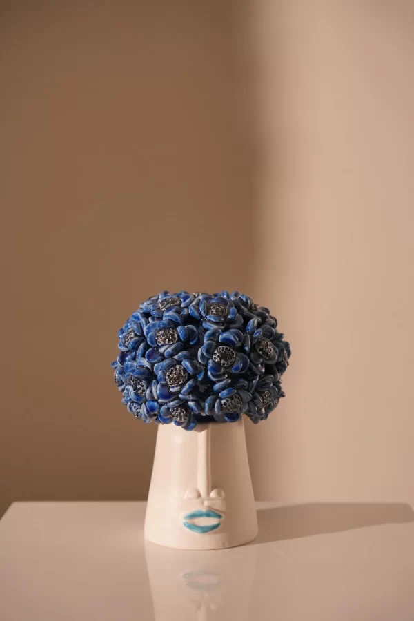 L'ANEMONE , SCATOLA PICCOLA , ANEMONE IN
BLUE LITTLE BOX