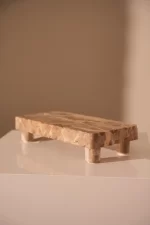 Cutting board, marble, beige, 30x15x6 cm - Image 2