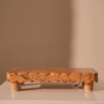 Cutting board, marble, forest brown, 30x15x6 c