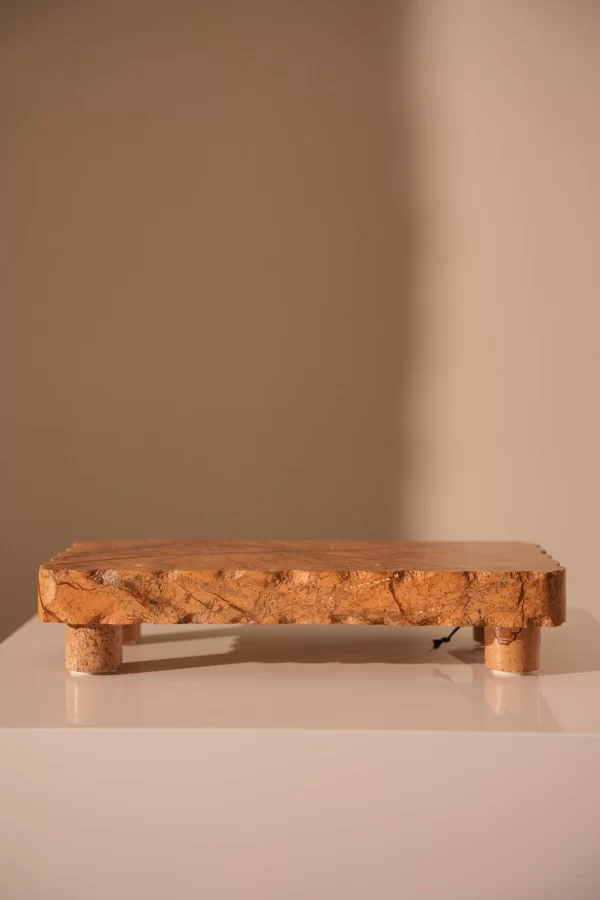 Cutting board, marble, forest brown, 30x15x6 c