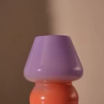 Lamp Joyful, ombre, purple/orange, 19xø15 cm
