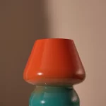 Lamp Joyful, ombre, orange/blue, 'l9xø15 cm