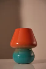 Lamp Joyful, ombre, orange/blue, 'l9xø15 cm