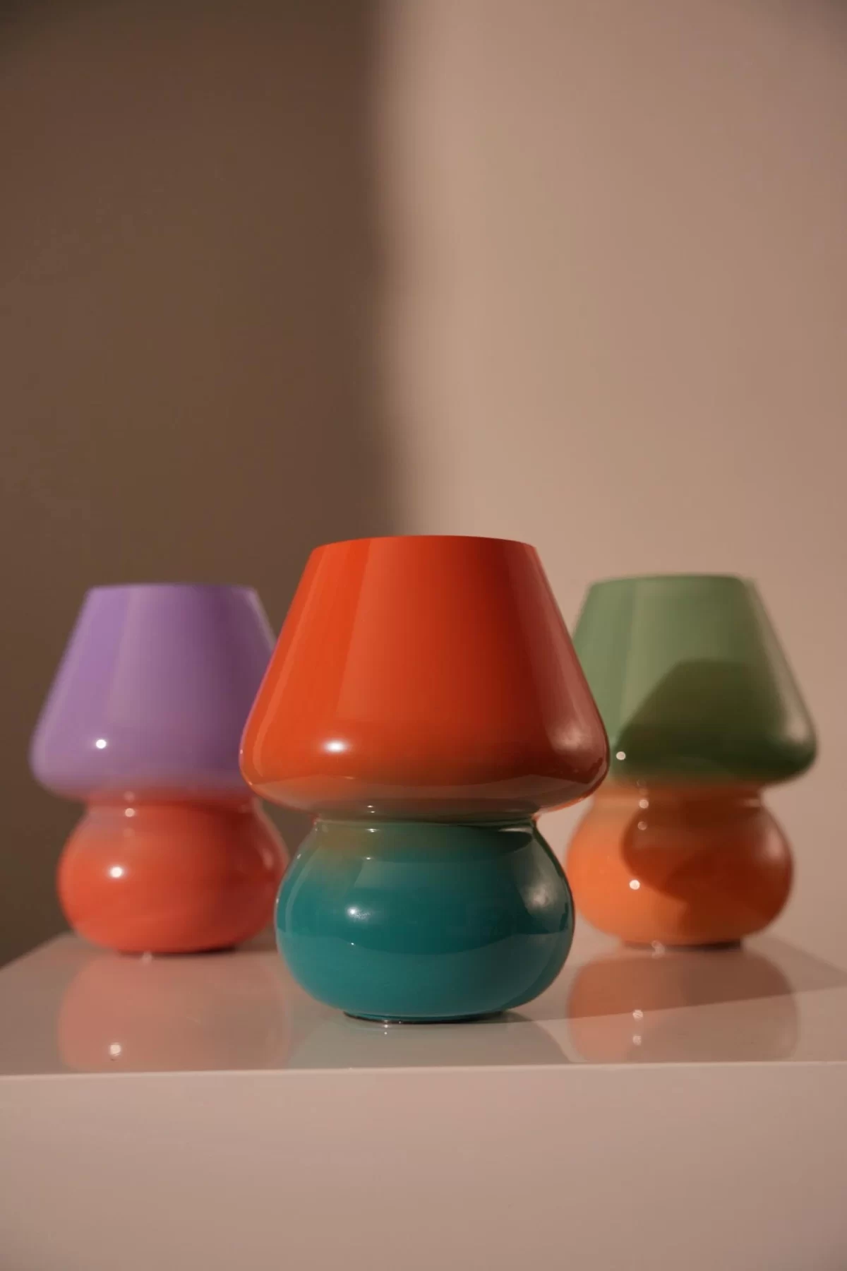 Lamp Joyful, ombre, orange/blue, 'l9xø15 cm - Image 2