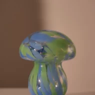 Lamp Mushy, chips, green/blue