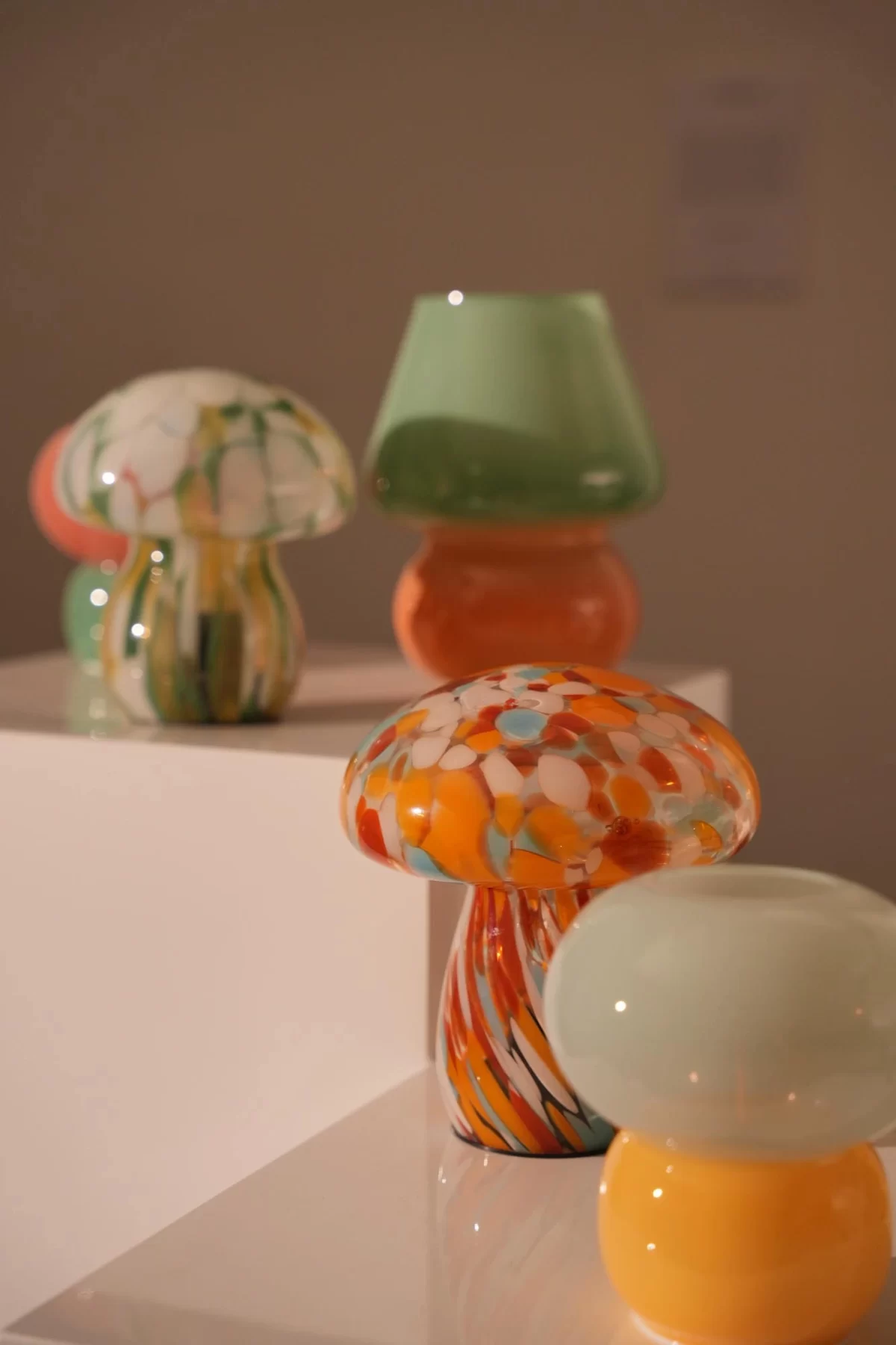 Lamp Mushy, chips, red/white/mint, 17xø15 cm - Image 3