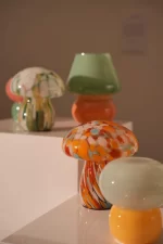 Lamp Mushy, chips, red/white/mint, 17xø15 cm - Image 3