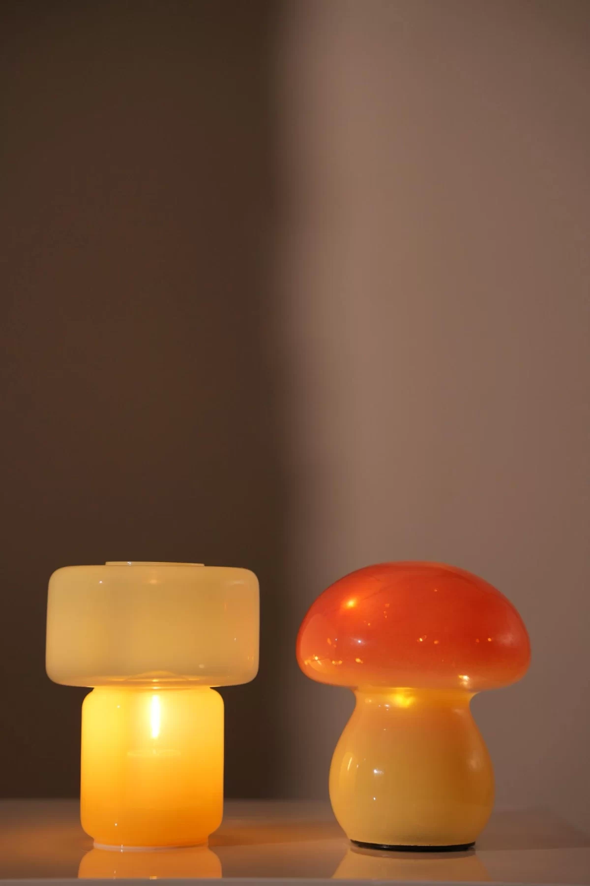 Lamp Mushy, ombre, pink/yellow, 16xø13 cm - Image 2