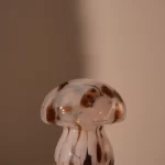 Lamp Mushy, chips, white/brown, 16xø13 cm