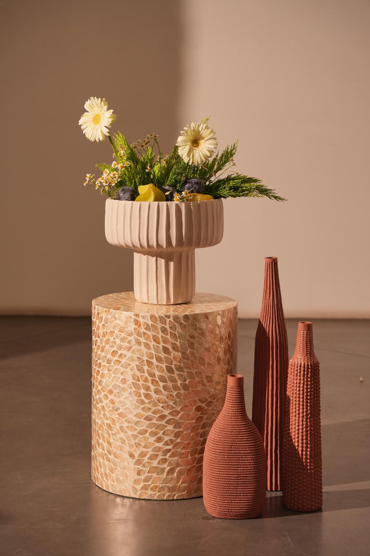 Set of 3 vases Angira Coral - Image 2