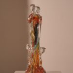 Sculpture Family 3 Babies Multicolor / Oro