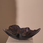Shell Bowl Blue/Black/Gold L  52*43*46 cm