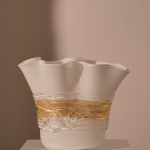 Vase Lattemiele - White and Gold