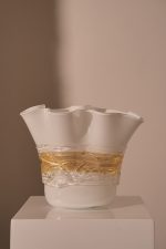Vase Lattemiele - White and Gold