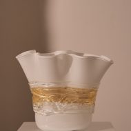 Vase Lattemiele - White and Gold
