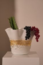 Vase Lattemiele - White and Gold - Image 2