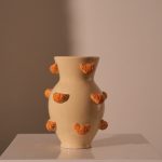 Vase Croissant Dolomite Beige 16x15.5x21.8cm