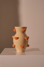 Vase Croissant Dolomite Beige 16x15.5x21.8cm