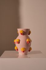 Vase Popcorn Dolomite Pink 16x16x21.8cm