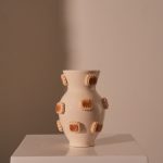 Vase Cookies Dolomite Beige 15.2x15.2x21.8cm