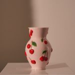 Vase Cherry Dolomite Pink 14.3x14.3x21.8cm