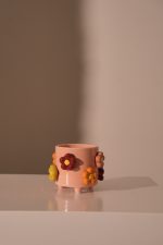 Planter Flowers Dolomite Multi 13.2x13.2x10.6cm