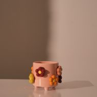 Planter Flowers Dolomite Multi