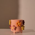 Planter Flowers Dolomite Multi 17.2x17.2x14.5cm