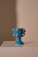 Planter Lemon Dolomite Blue 13.5x13.5x16.5cm