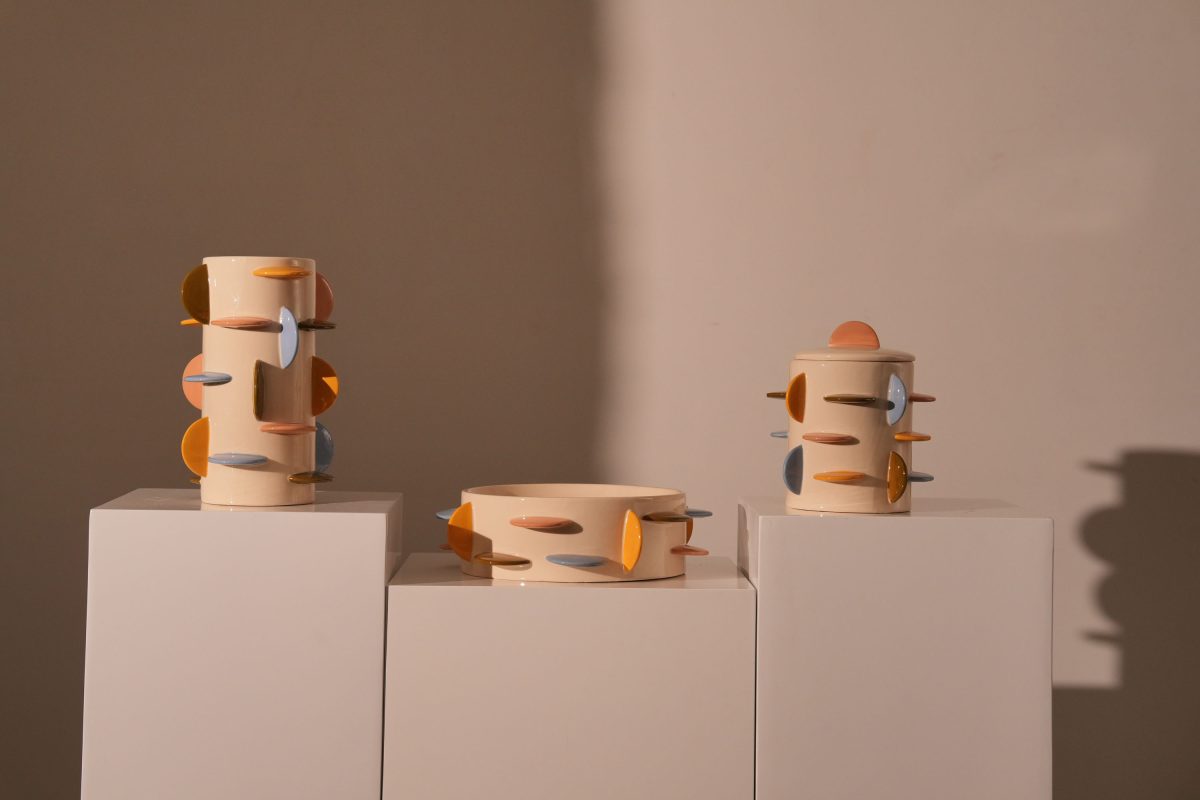 Jar Disks Stoneware Multi 21x21x22.5cm - Image 2