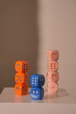 Candle Stick Die Polyresin Pink 7.5x7.5x29.5cm - Image 2