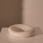 Ceramic organic bowl mat white
d30;h8cm