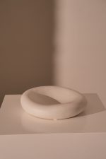 Ceramic organic bowl mat white
d30;h8cm