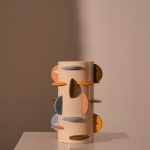 Vase Disks Stoneware Multi 21x21x31.5cm